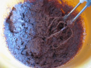 4 Wiener Schokoladenkuchen - Alle Zutaten gut vermischt
