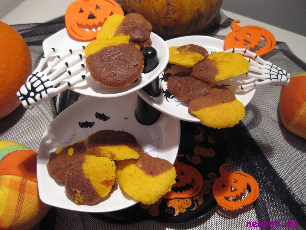 Halloween-Orange-Schwarze-Kürbis-Plätzchen - nekcab